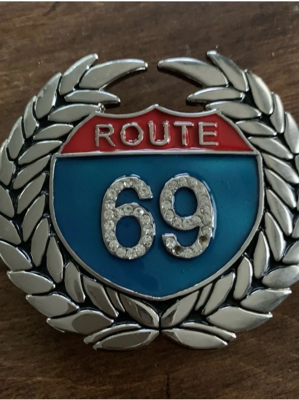 Route 69 Rhinestone Belt Buckle & Bottle Opener Statement Sexy Jewelry